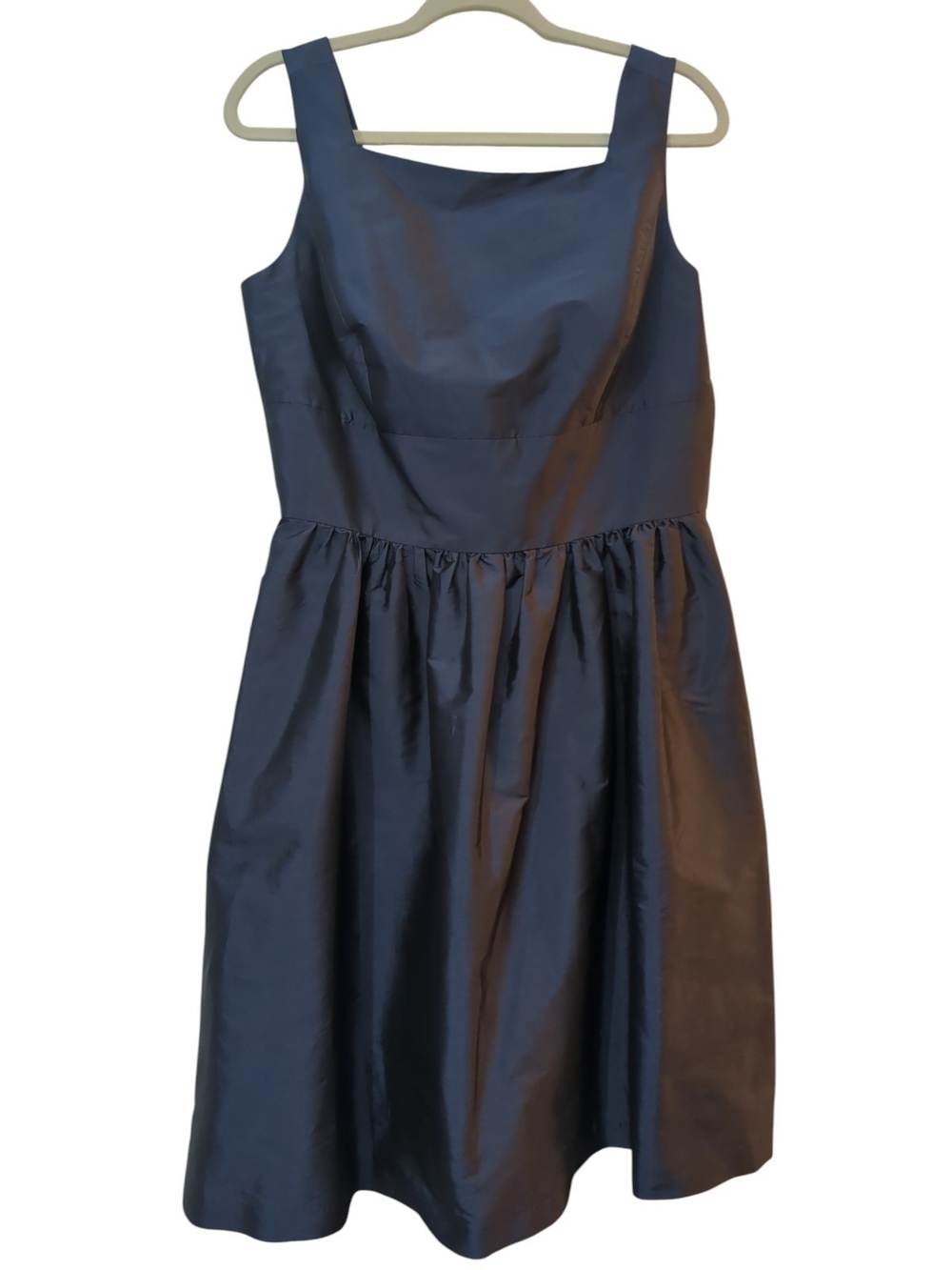 Alfred Sung Size 14 Midnight Navy Dress Sleeveless Fit Flare Pockets Cocktail